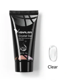 Venalisa crystal gel polygel 30g clear R01 transparent for versatile nail extensions in Pakistan