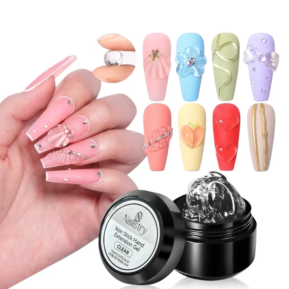Home 21 Nailistry non-sticky extension gel clear premium professional for nail extensions exclusively in Pakistan