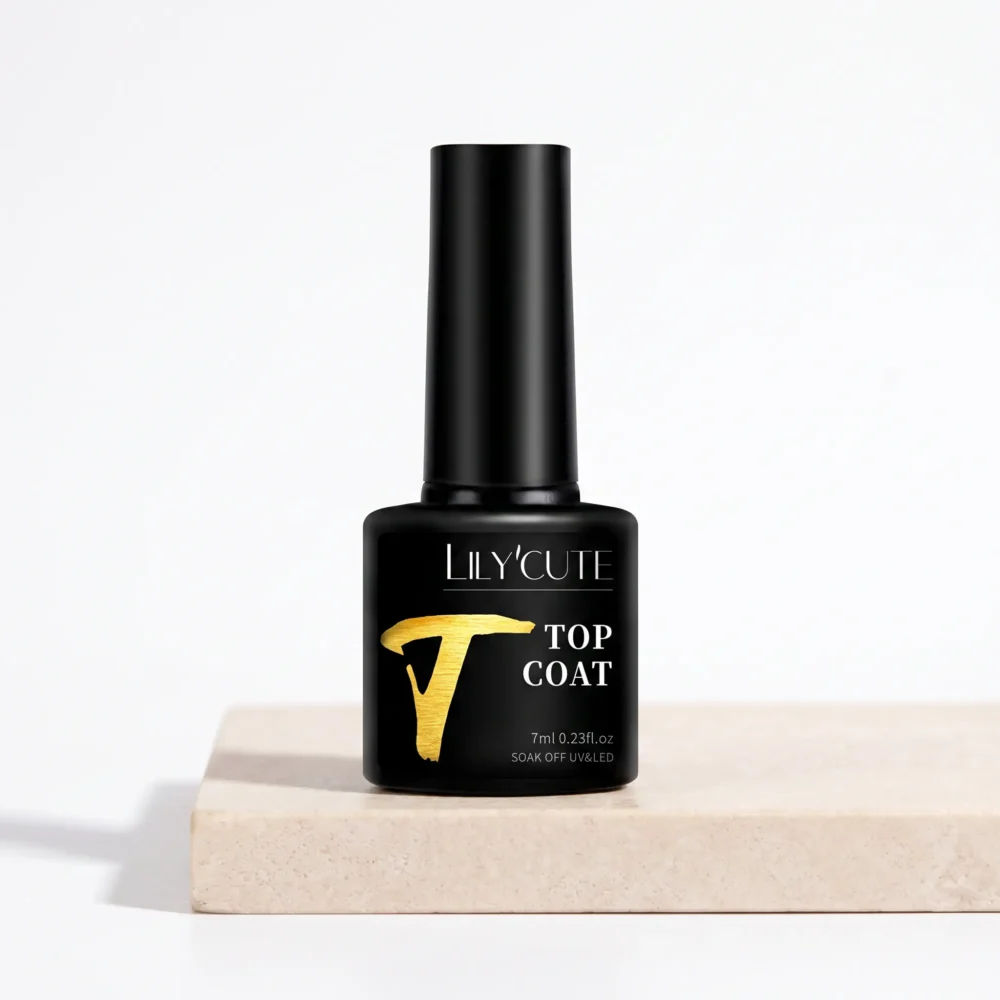 Lilycute UV gel top coat 7ml compact high gloss for cat eye and gel polish services in Pakistan