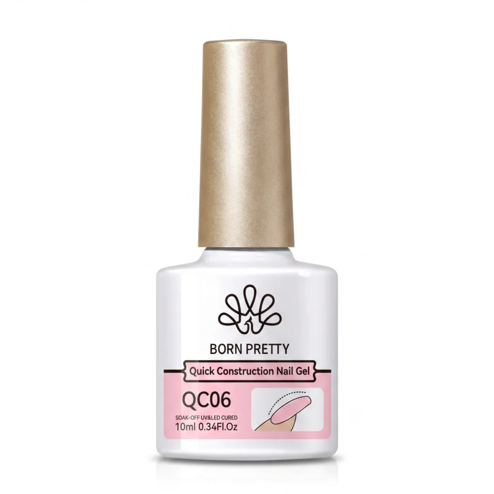 Born Pretty quick construction nail gel QC06 10ml pink tinted for warm natural nail extensions in Pakistan
