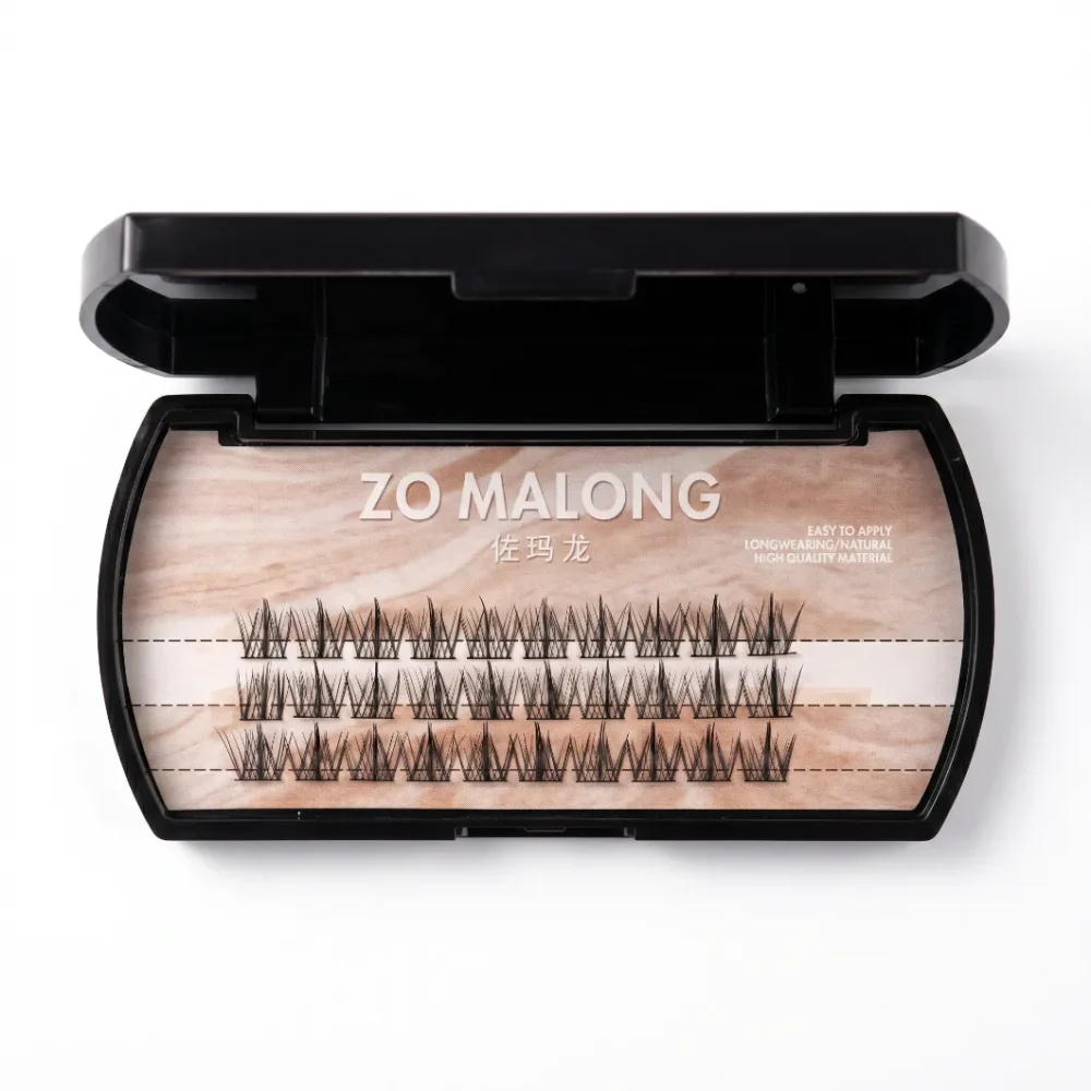 Zo Malong pre-made lash clusters wispy spike V-shaped pointed tips for wispy lash style in Pakistan