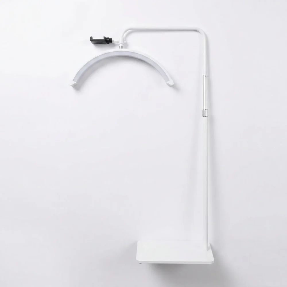 Meem'z half moon LED nail table lamp with stand white for professional nail workstation in Pakistan