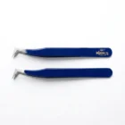 Meem'z angled lash extension tweezer for classic lash application and inner corners in Pakistan