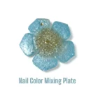 Meem'z mini nail colour mixing plate handmade resin for nail art in Pakistan