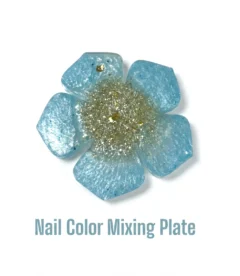 Meem'z mini nail colour mixing plate handmade resin for nail art in Pakistan