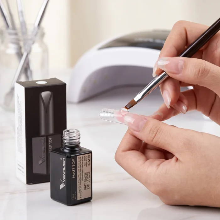 Venalisa matte UV gel top coat 15ml velvet finish for professional gel nails in Pakistan