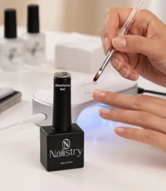 Nailistry reinforcement gel 18ml strengthening base for thin weak nails exclusively in Pakistan