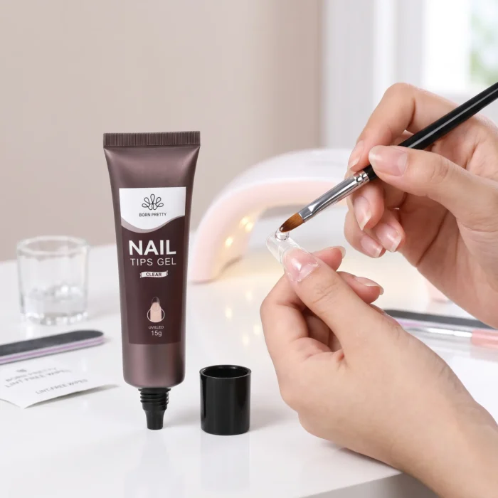 Born Pretty nail tips builder gel 15ml clear for nail extensions and apex building in Pakistan