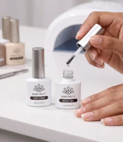 Born Pretty base coat and top coat set 10ml each complete gel nail system set in Pakistan