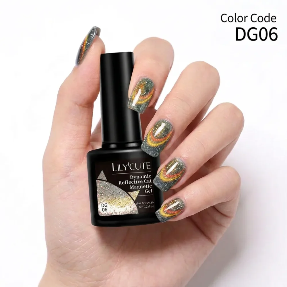 Lilycute Dynamic Reflective Cat Eye Magnetic Gel Polish 7ml - DG06