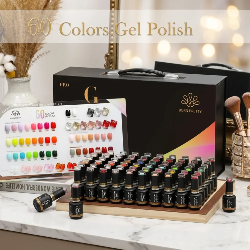Born Pretty PRO Gel Polish Set 60+6pcs - 15ml with Colour Card