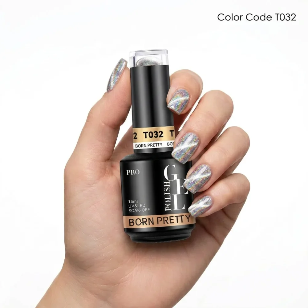 Born Pretty PRO 9D Rainbow Cat Eye Magnetic Gel Polish 15ml - T032