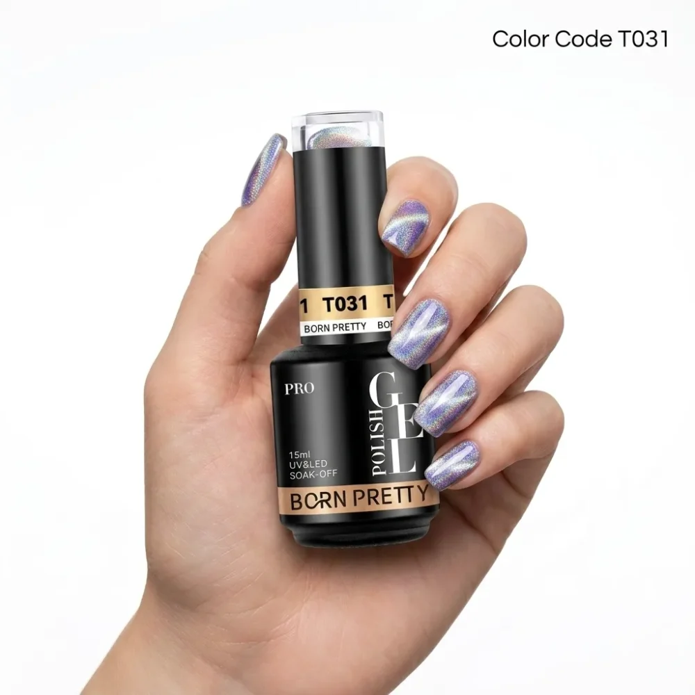 Born Pretty PRO 9D Rainbow Cat Eye Magnetic Gel Polish 15ml - T031