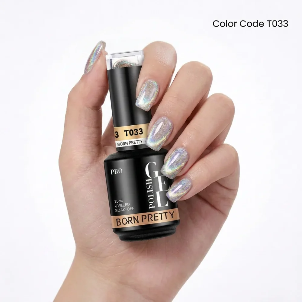 Born Pretty PRO Rainbow Cat Eye Magnetic Gel Polish 15ml - T033