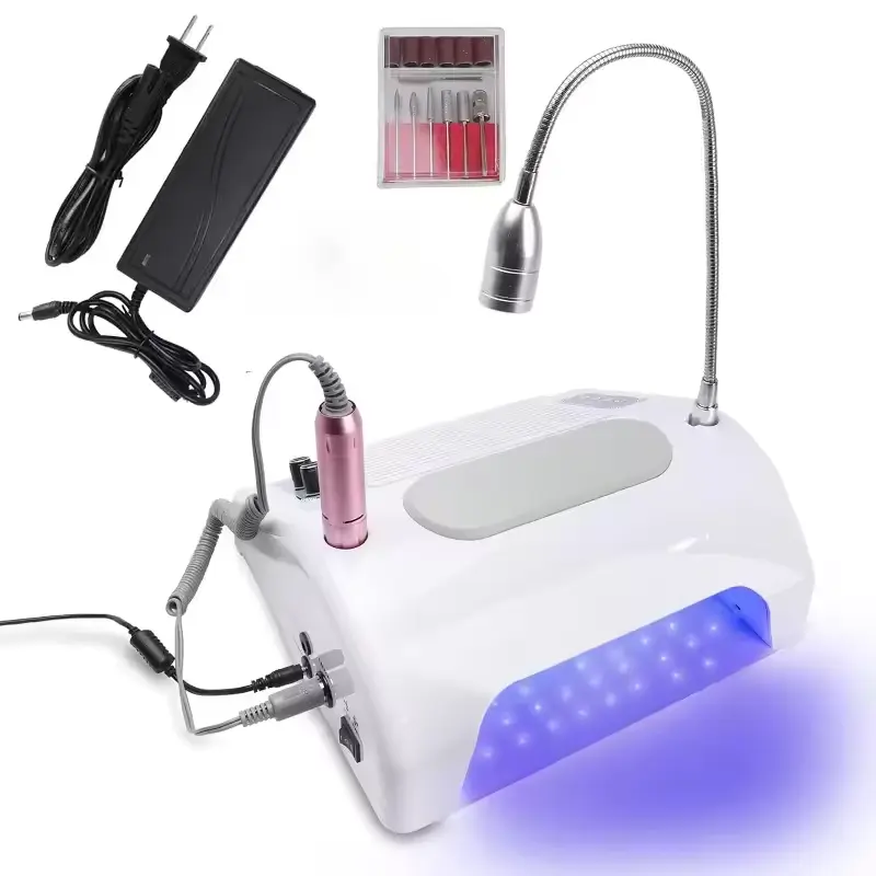 Meem'z 5-in-1 Nail Drill, Dust Collector & UV LED Lamp Machine 30000RPM