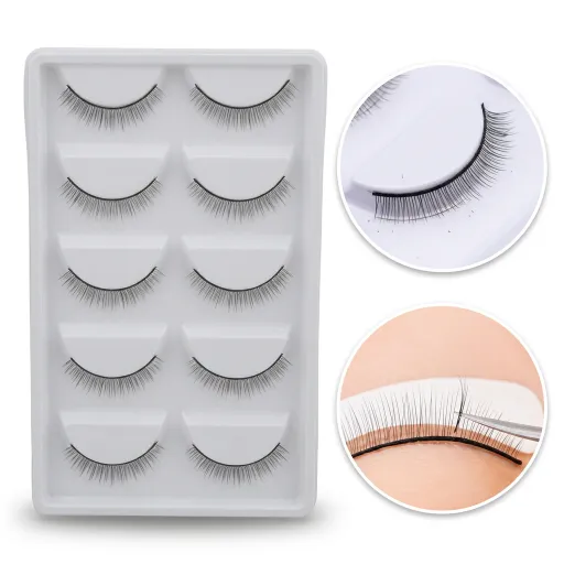 Meem'z Practice Lashes for Extensions - 5 Set