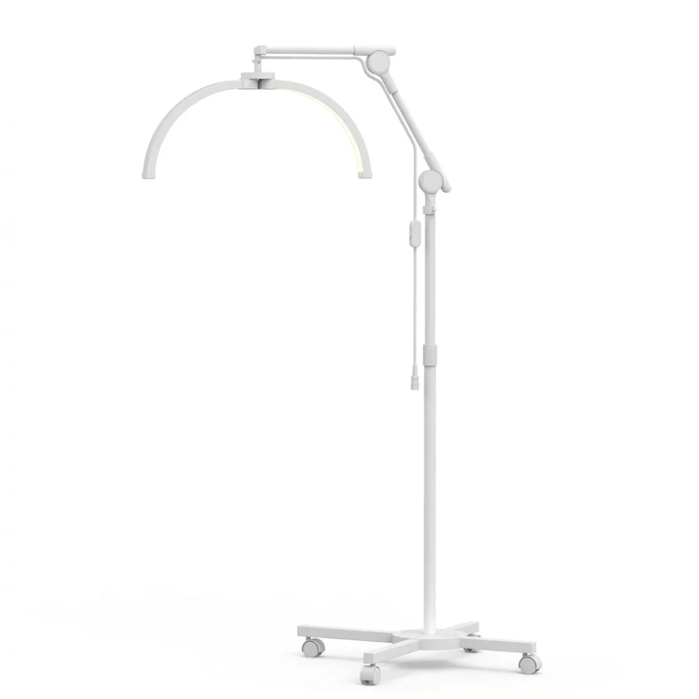 half moon lamp white