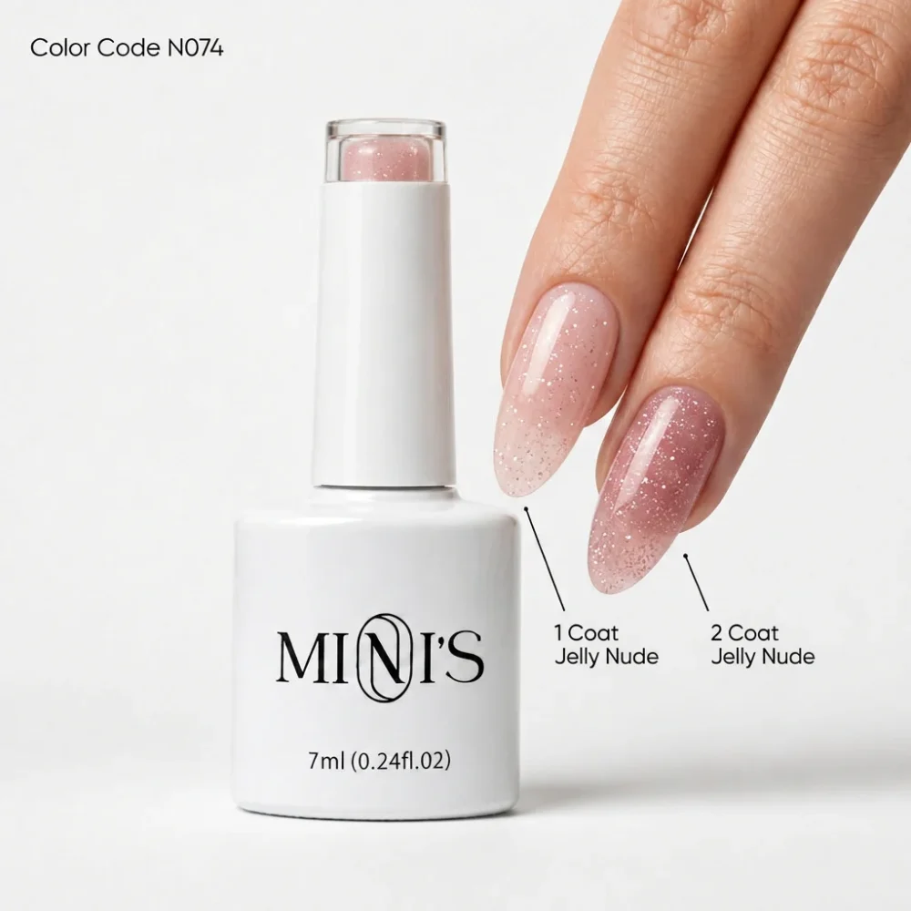 Nailistry Mini's Glitter Jelly Gel Polish 7ml - N074