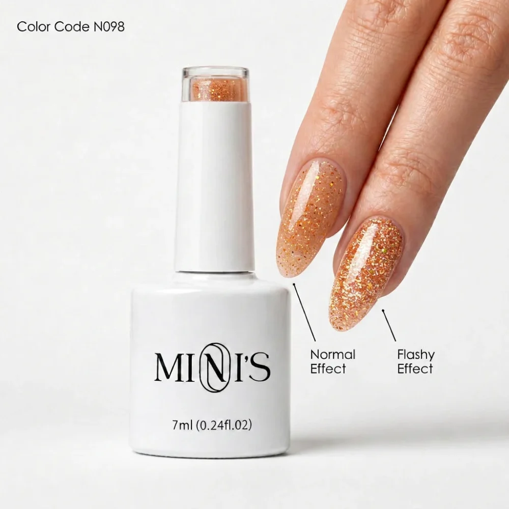 Nailistry Mini's Reflective Glitter Gel Polish 7ml - N098