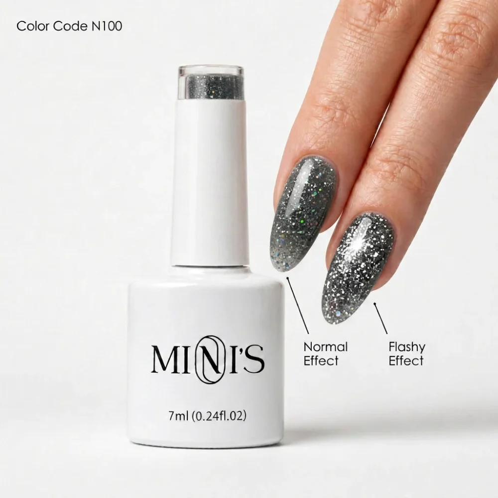 Nailistry Mini's Reflective Glitter Gel Polish 7ml - N100