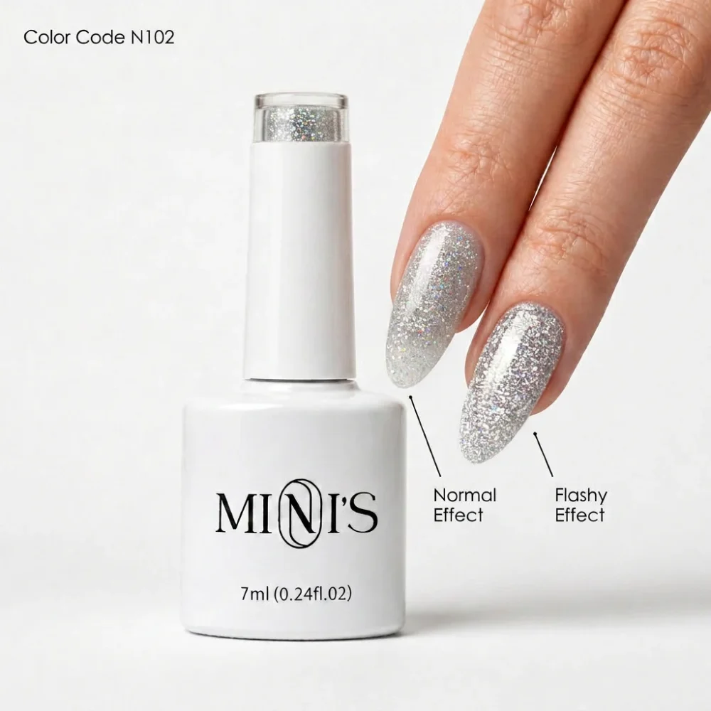 Nailistry Mini's Reflective Glitter Gel Polish 7ml - N102