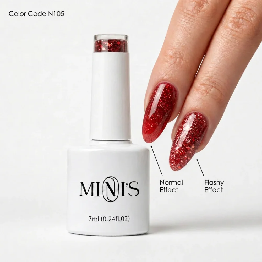 Nailistry Mini's Reflective Glitter Gel Polish 7ml - N105