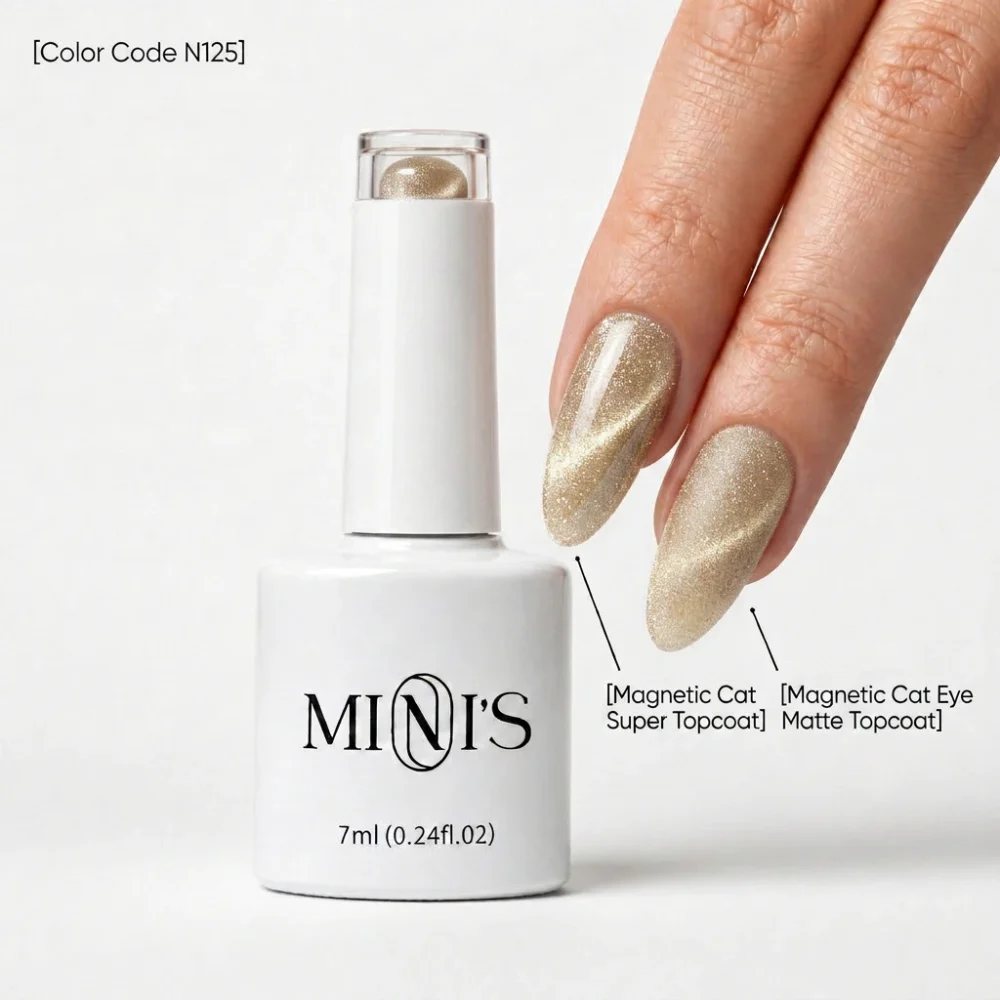 Nailistry Mini's Super Laser Cat Eye Magnetic UV Gel Polish 7ml - N125