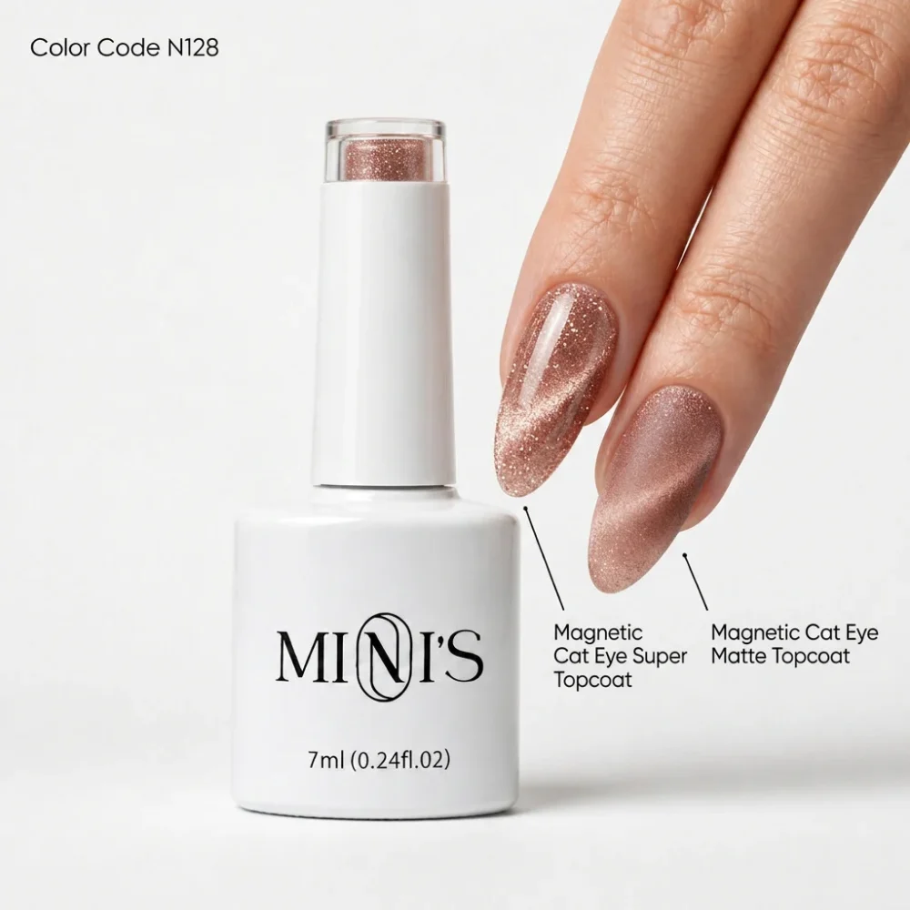 Nailistry Mini's Cat Eye Magnetic UV Gel Polish 7ml - N128