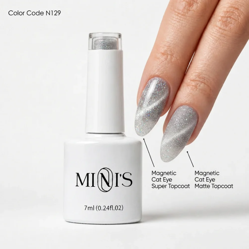 Nailistry Mini's Cat Eye Magnetic UV Gel Polish 7ml - N129