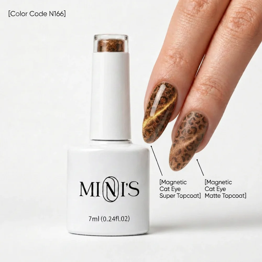 Nailistry Mini's Cat Eye Magnetic UV Gel Polish 7ml - N166