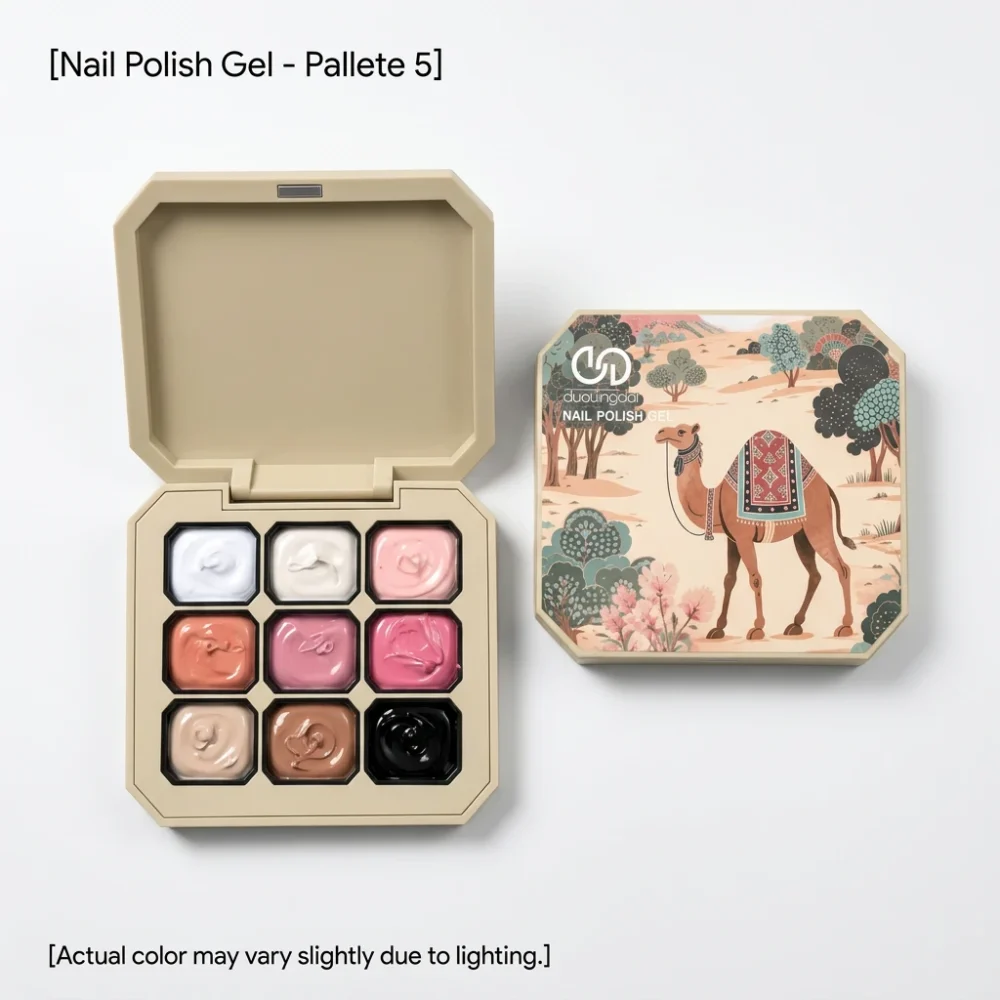 Meem'z Painting Gel Palette, 9 Colours, Palette 5