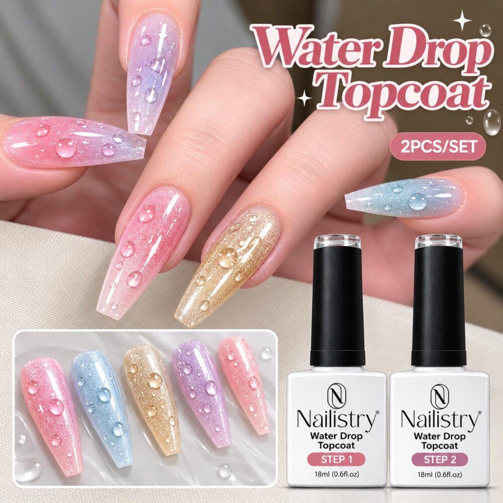 Water Drop Topcoat Set of 2pcs