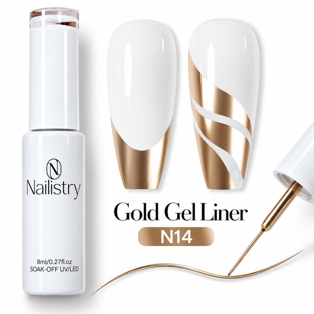 Nailistry Gel Liner - Gold 8ml