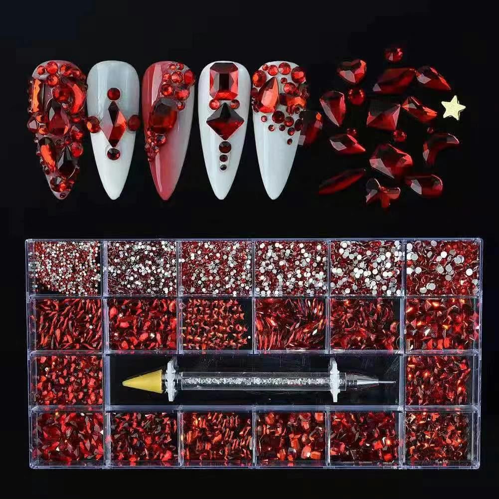 Swarovski Crystal stones for nail art - Red