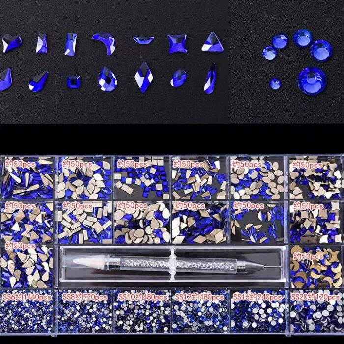 Swarovski Crystal stones for nail art - Blue