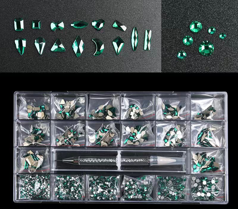 Swarovski Crystal stones for nail art - Green