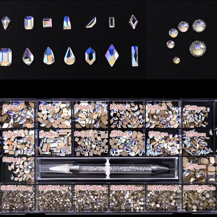 Swarovski Crystal stones for nail art - Champagne