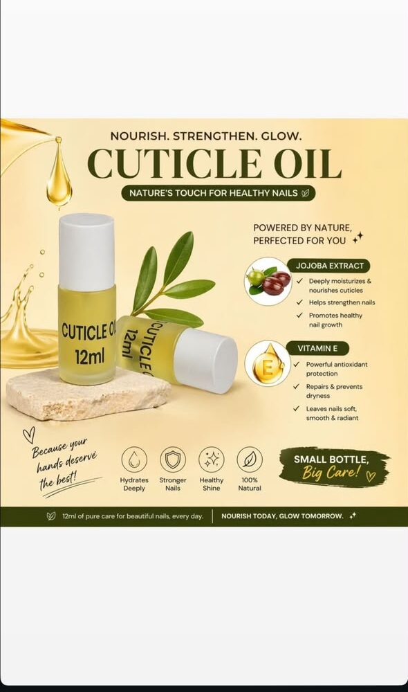 Cuticle Oil with Jojoba Extract 12ml