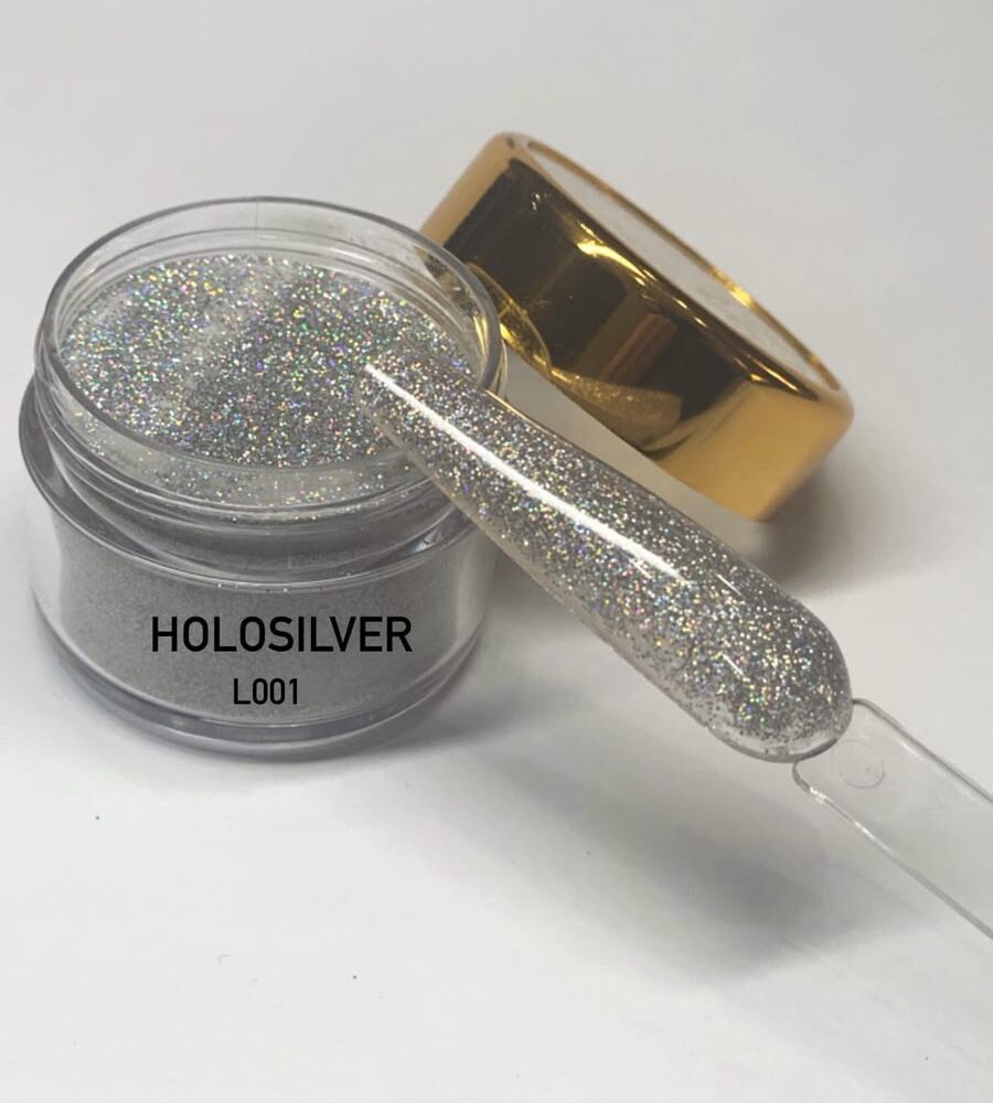 ACRYLIC POWDER HOLOSILVER L001