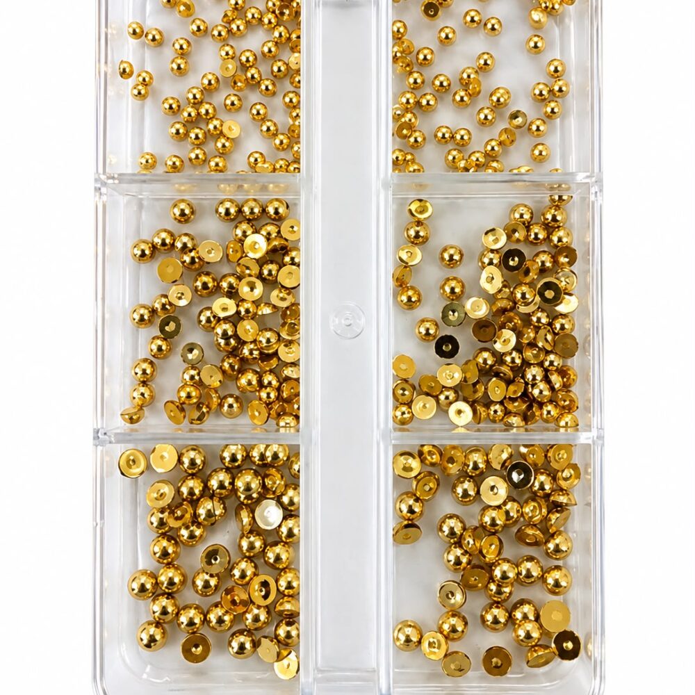 Flat Back Gold Stones