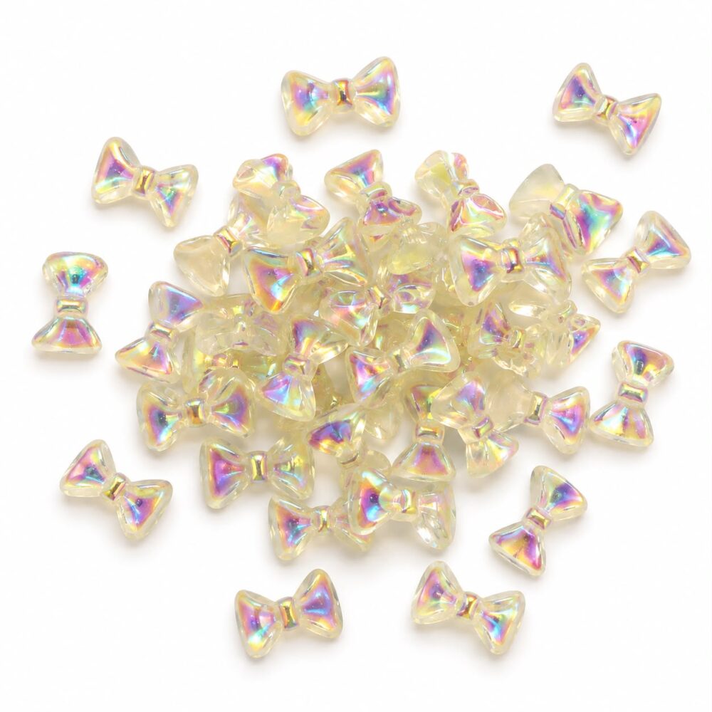 Mini Holographic Bow Nail Charms