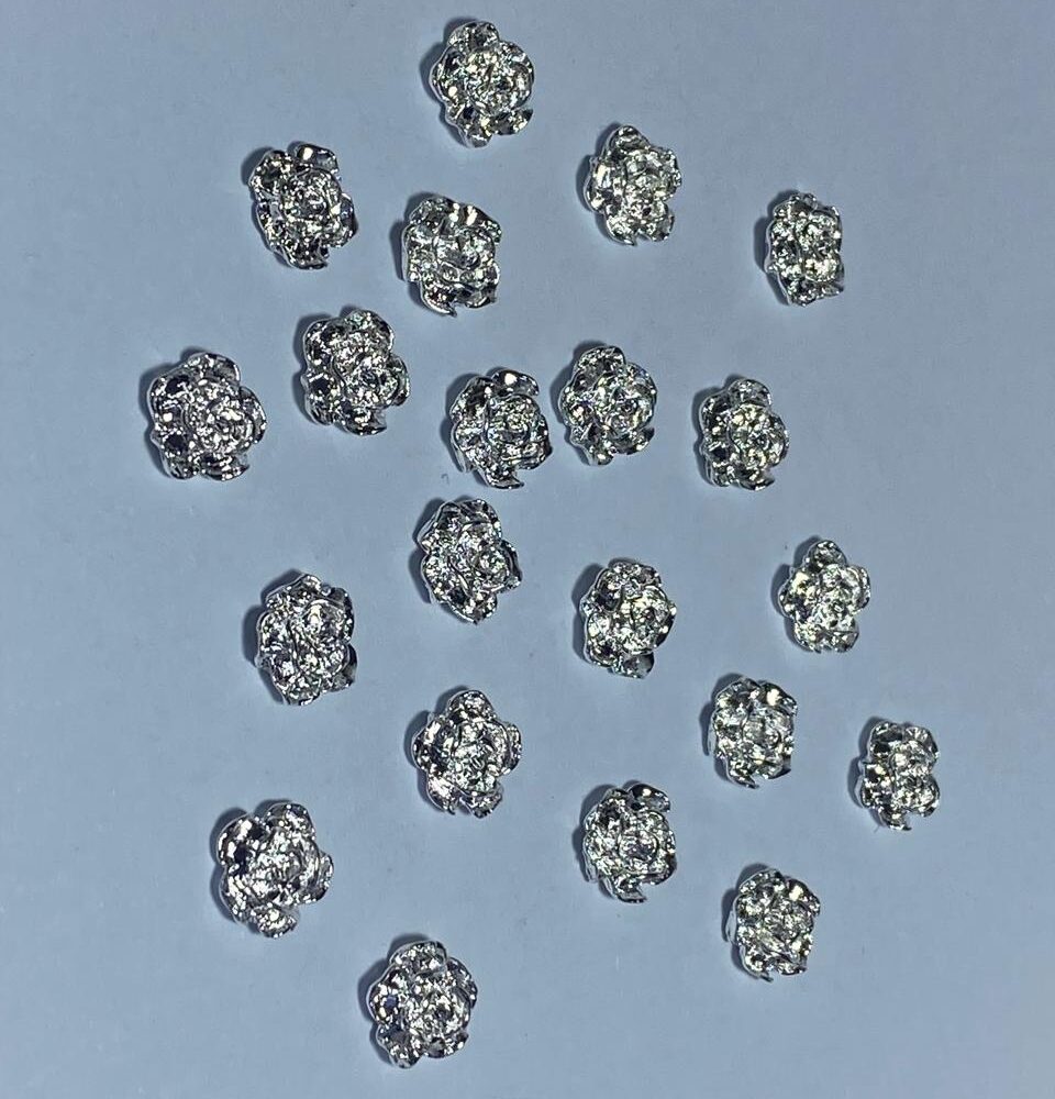 Floral Rose Nail Charms