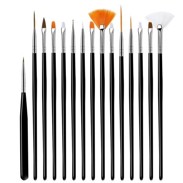 Basic Nail Art Brush Set 15pcs Basic Nail Art Brush Set 15pcs