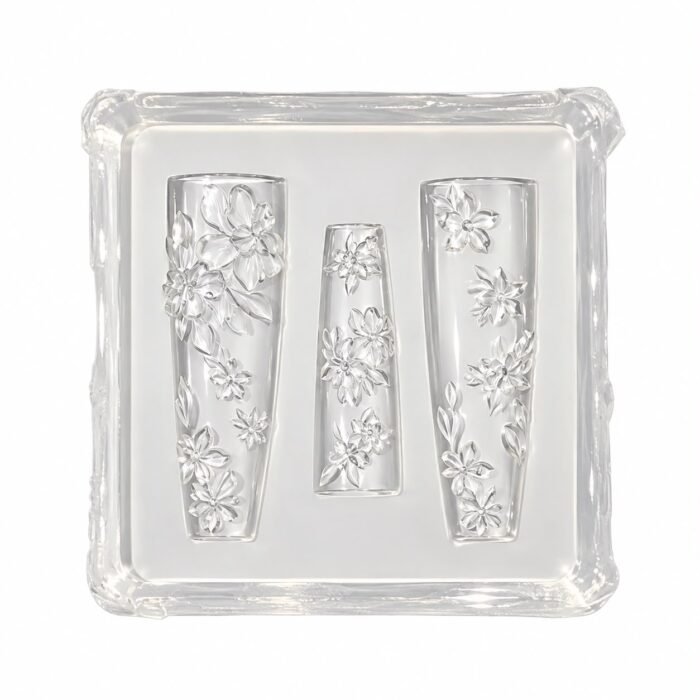 Flowers 3d Nail art mold 4.5cm x 4.5cm Flowers 3d Nail art mold 4.5cm x 4.5cm