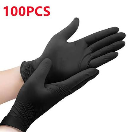 Black Disposable Gloves - Box of 100